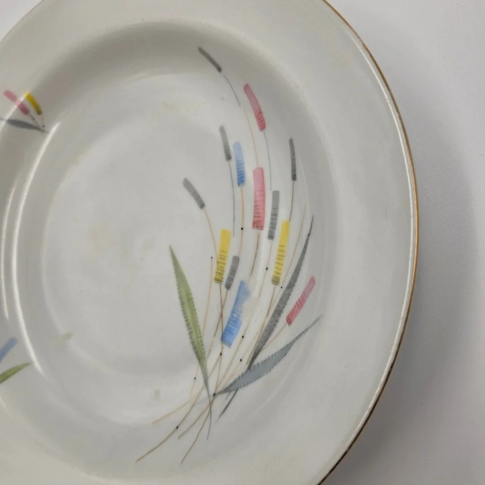 Winterling Bavaria Germany Mid Century Modern Abstract Wheat Soup Bowl 9 inch